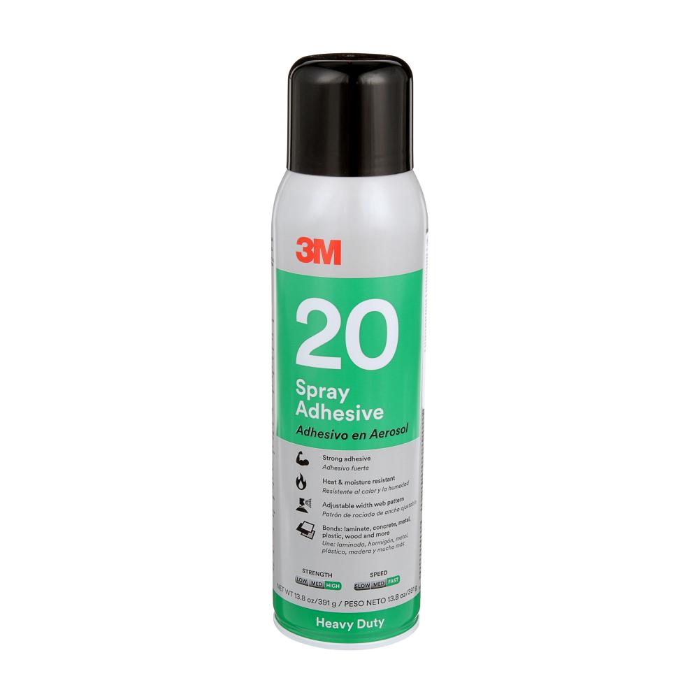 3M™ Heavy Duty Spray Adhesive, 20, 13.8 oz (408.11 mL)<span class=' ItemWarning' style='display:block;'>Item is usually in stock, but we&#39;ll be in touch if there&#39;s a problem<br /></span>