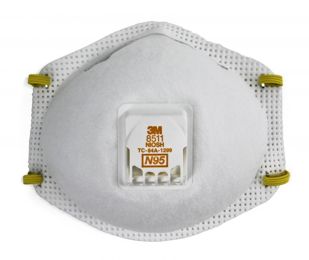 3M™ Particulate Respirator, 8511, N95<span class=' ItemWarning' style='display:block;'>Item is usually in stock, but we&#39;ll be in touch if there&#39;s a problem<br /></span>