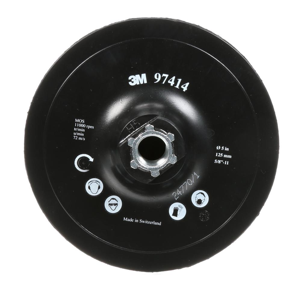 3M™ Hook and Loop Disc Pad Holder, 97414, black<span class=' ItemWarning' style='display:block;'>Item is usually in stock, but we&#39;ll be in touch if there&#39;s a problem<br /></span>