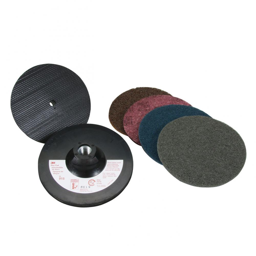 Scotch-Brite™ Surface Conditioning Disc Pack, 915S, assorted colours, 5 in (127 mm)<span class=' ItemWarning' style='display:block;'>Item is usually in stock, but we&#39;ll be in touch if there&#39;s a problem<br /></span>