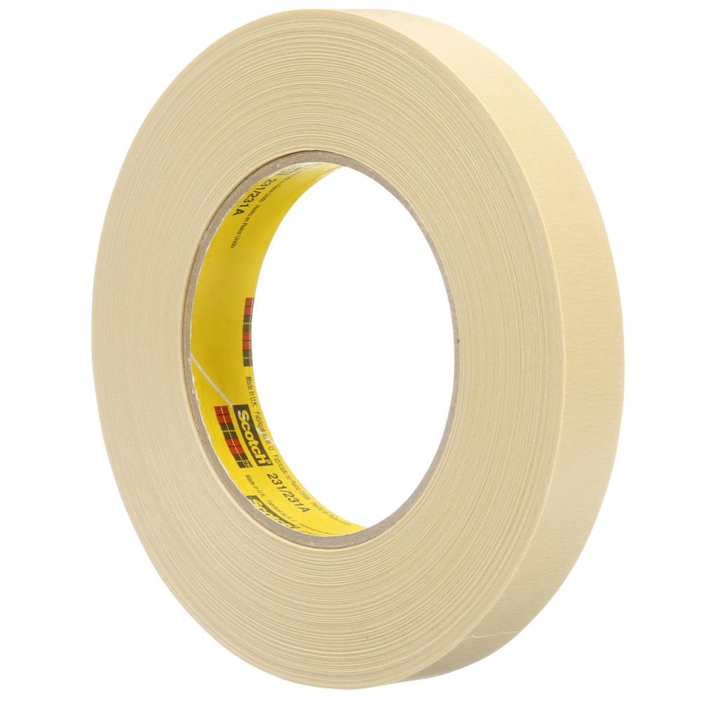 Scotch® Paint Masking Tape, 231/231A, tan, 0.71 in x 60 yd (18 mm x 55 m), 48 rolls per case<span class=' ItemWarning' style='display:block;'>Item is usually in stock, but we&#39;ll be in touch if there&#39;s a problem<br /></span>