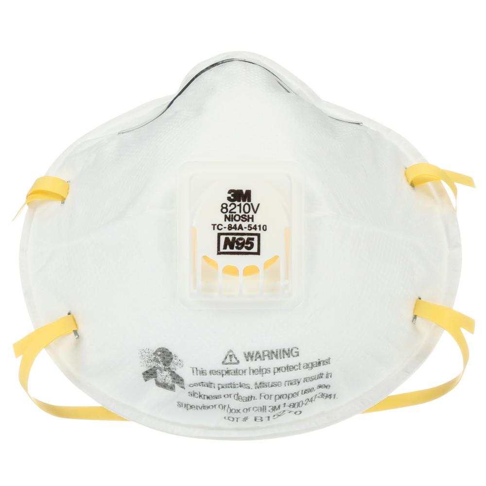 3M™ Particulate Respirator, 8210V, N95<span class=' ItemWarning' style='display:block;'>Item is usually in stock, but we&#39;ll be in touch if there&#39;s a problem<br /></span>
