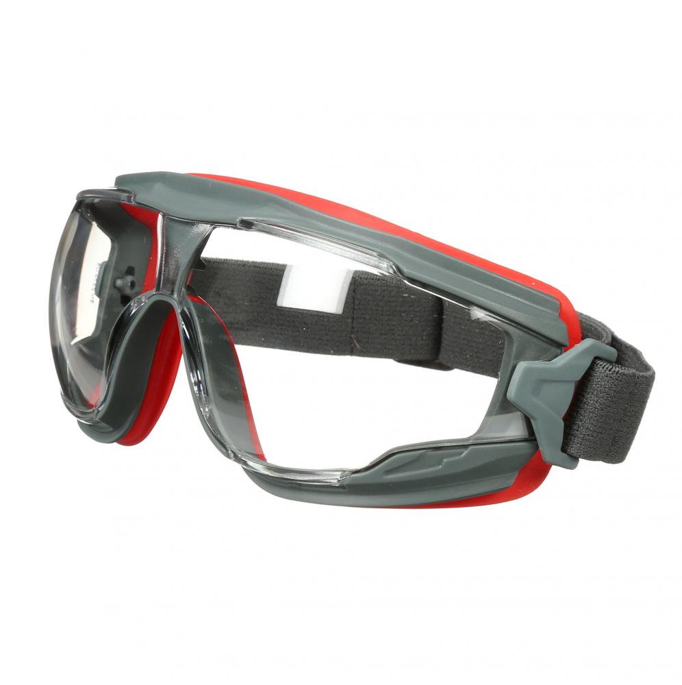 3M™ GoggleGear Splash Goggle with Clear Scotchgard™ Anti-Fog Lens, GG501SGAF, black/red<span class=' ItemWarning' style='display:block;'>Item is usually in stock, but we&#39;ll be in touch if there&#39;s a problem<br /></span>