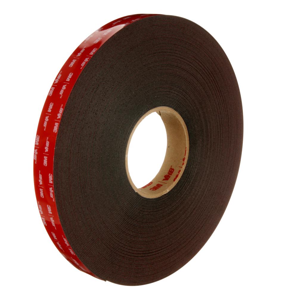 3M™ VHB™ Acrylic Foam Tape, 5952, black, 1.0 in x 36.0 yd x 45.0 mil<span class=' ItemWarning' style='display:block;'>Item is usually in stock, but we&#39;ll be in touch if there&#39;s a problem<br /></span>