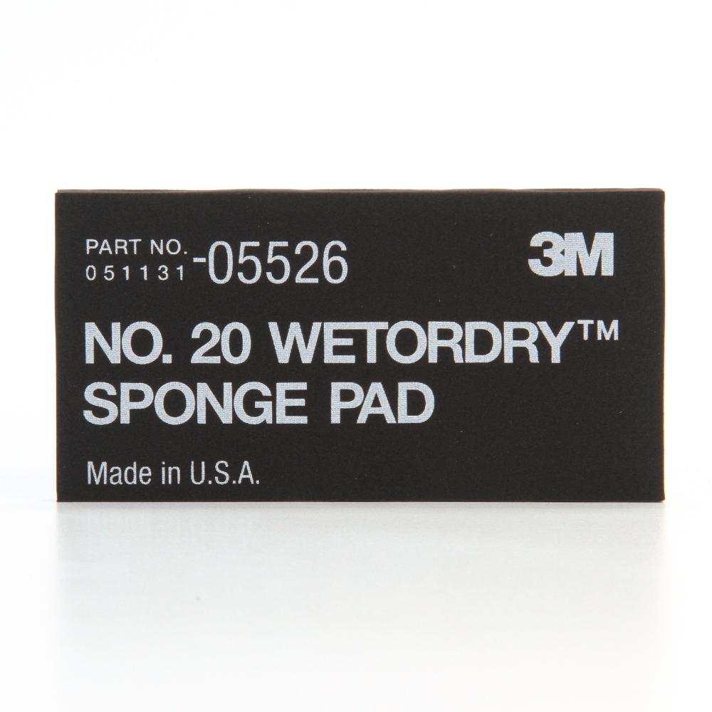3M™ Wetordry™ Sponge Pad, 05526, 2 3/4 in x 5 -1/2 in x 3/8 in (2.75 cm x 13.97 cm x 0.95 cm)<span class=' ItemWarning' style='display:block;'>Item is usually in stock, but we&#39;ll be in touch if there&#39;s a problem<br /></span>