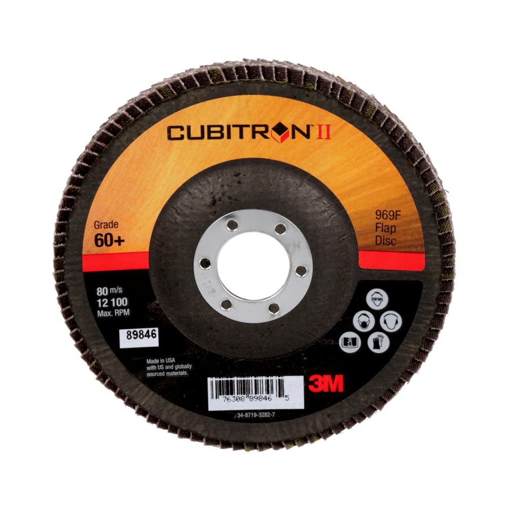 3M™ Cubitron™ II Flap Disc, 969F, T29, 60+, YF-weight, 5 in x 7/8 in<span class=' ItemWarning' style='display:block;'>Item is usually in stock, but we&#39;ll be in touch if there&#39;s a problem<br /></span>