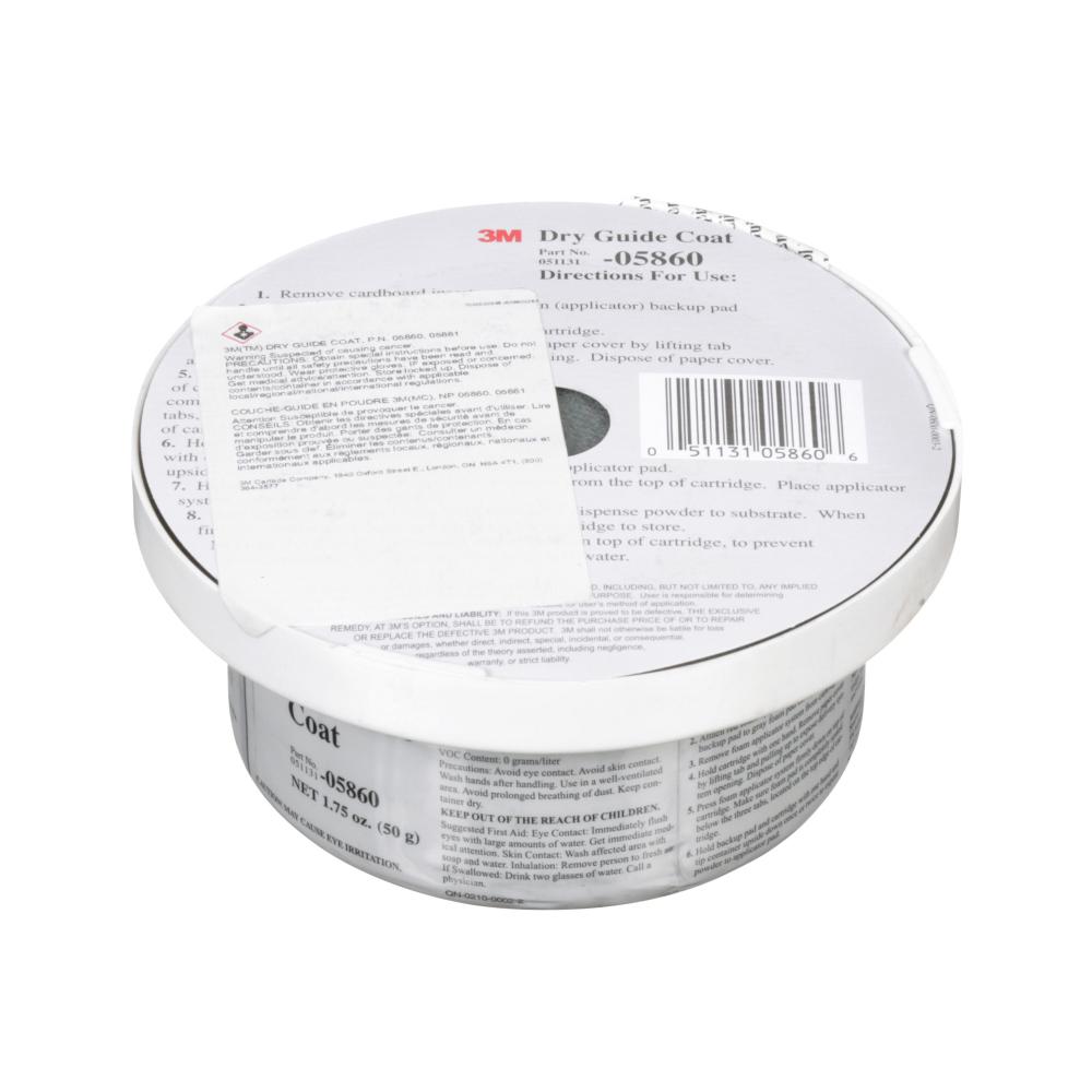 3M™ Dry Guide Coat Cartridge, 05860, grey, 1.76 oz. (50 g)<span class=' ItemWarning' style='display:block;'>Item is usually in stock, but we&#39;ll be in touch if there&#39;s a problem<br /></span>