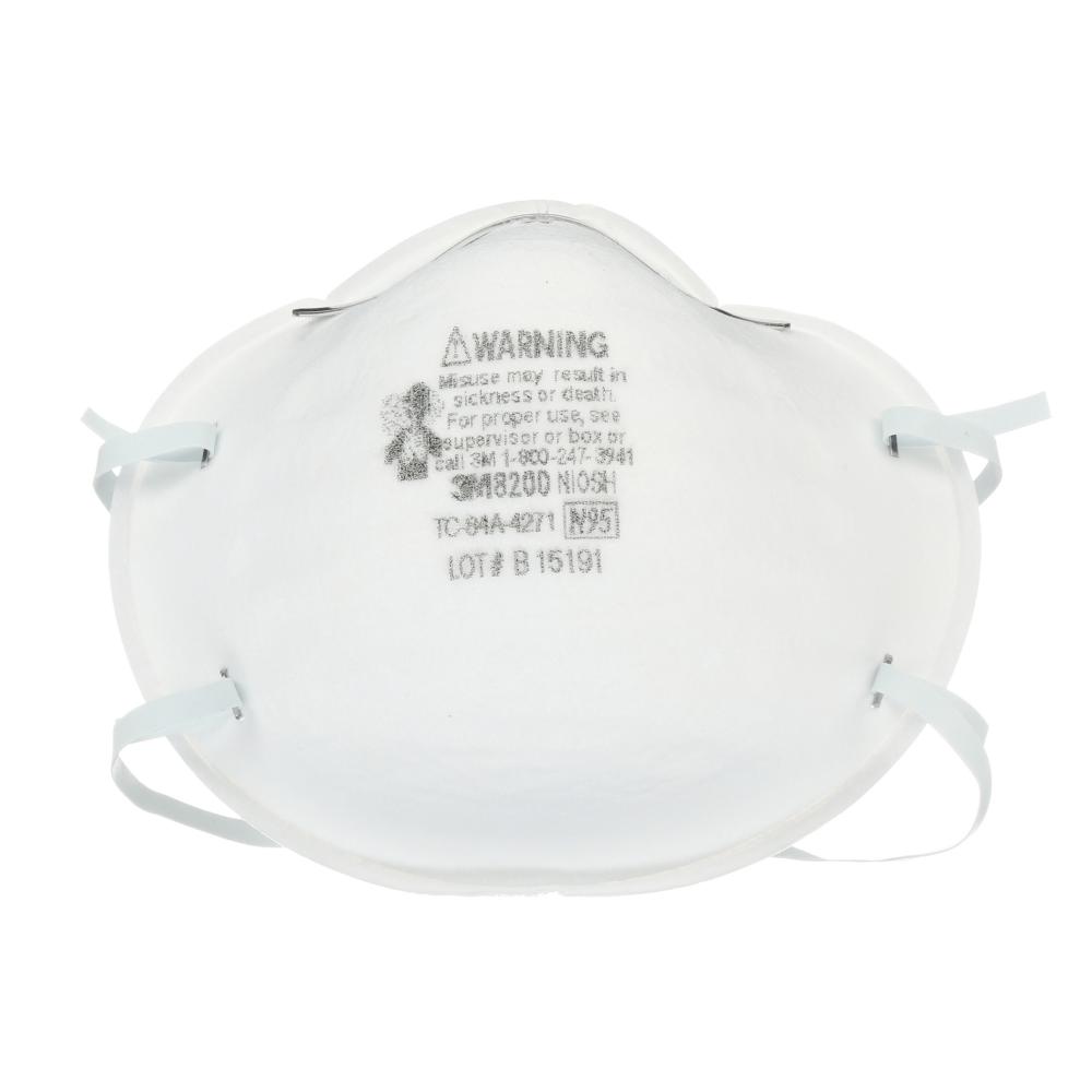 3M™ Particulate Respirator, 8200, N95<span class=' ItemWarning' style='display:block;'>Item is usually in stock, but we&#39;ll be in touch if there&#39;s a problem<br /></span>