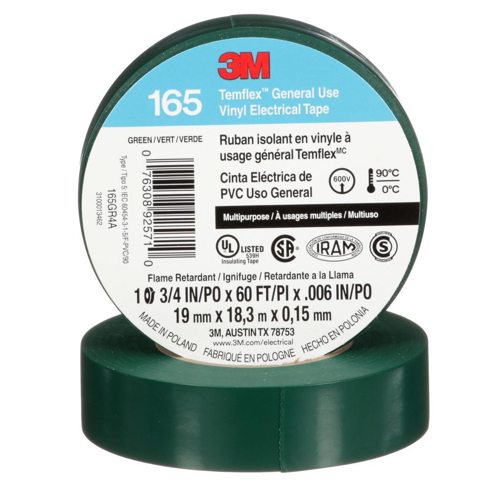 3M™ Temflex™ General Use Vinyl Electrical Tape 165<span class=' ItemWarning' style='display:block;'>Item is usually in stock, but we&#39;ll be in touch if there&#39;s a problem<br /></span>
