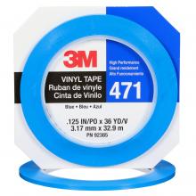 3M 7100044649 - 3M™ Vinyl Tape, 471, blue, 0.1 in x 36.0 yd x 5.2 mil (0.3 cm x 32.9 m x 0.1 mm)
