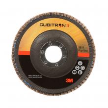 3M 7000148181 - 3M™ Cubitron™ II Flap Disc, 967A, T27, 40+, Y-weight, 4-1/2 in x 7/8 in