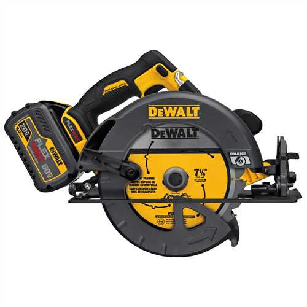 FLEXVOLT(R) 60V MAX* 7-1/4 in. (184  mm..) CIRCULAR SAW w/Brake Kit<span class=' ItemWarning' style='display:block;'>Item is usually in stock, but we&#39;ll be in touch if there&#39;s a problem<br /></span>