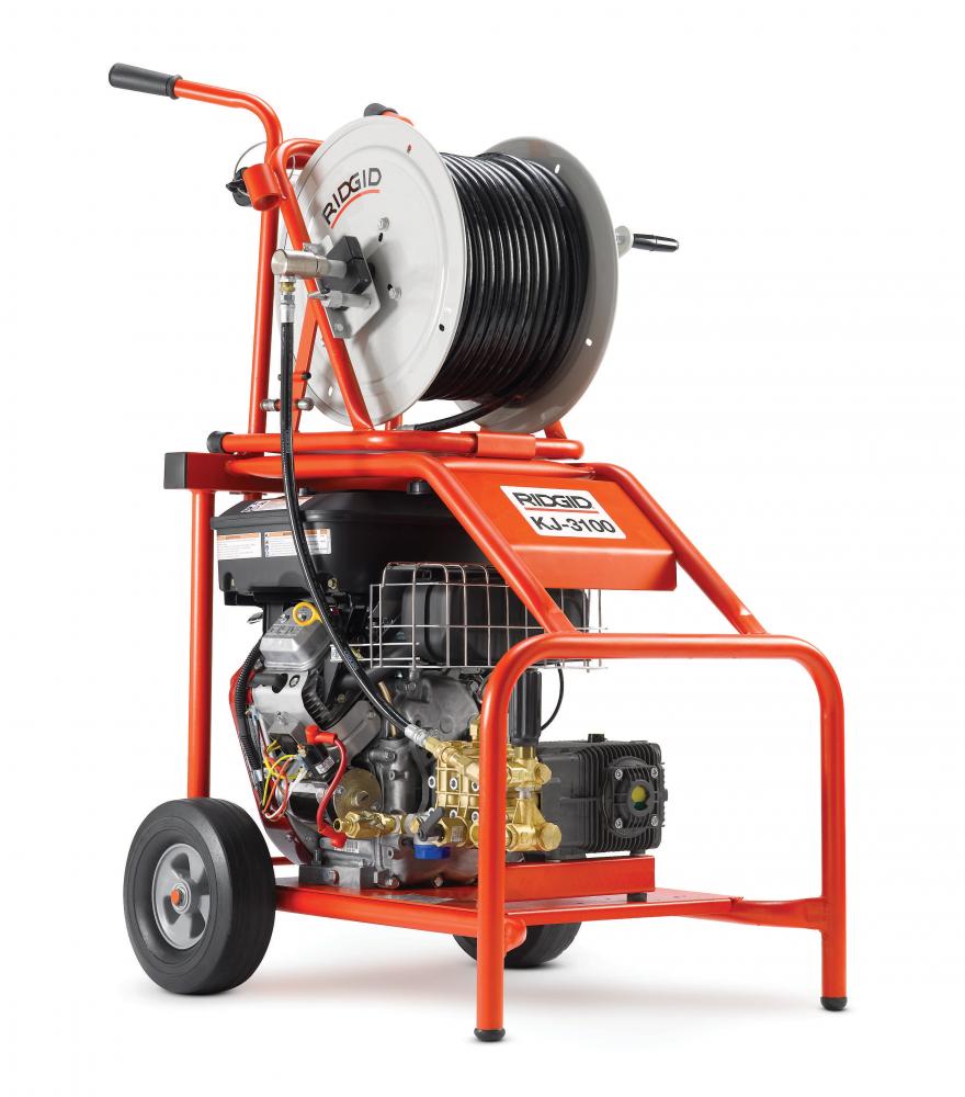 KJ-3100 Jetter with Pulse – H-111 and H-112 1?4&#34; NPT Nozzles – H-38 Hose Reel with 200&#39; x 3?<span class=' ItemWarning' style='display:block;'>Item is usually in stock, but we&#39;ll be in touch if there&#39;s a problem<br /></span>
