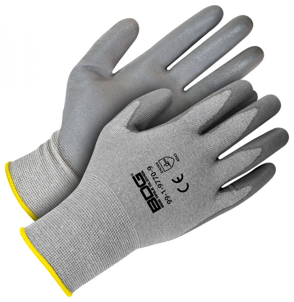 Grey 18G Cut Resistant Seamless Knit HPPE w/ Grey PU Palm<span class=' ItemWarning' style='display:block;'>Item is usually in stock, but we&#39;ll be in touch if there&#39;s a problem<br /></span>