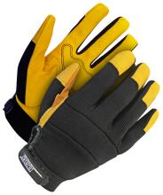 Bob Dale Gloves & Imports Ltd 20-1-1214-X2L - Mechanics Glove Grain Goatskin Palm Yellow