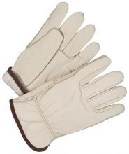 Bob Dale Gloves & Imports Ltd 20-9-1571-7-11 - Grain Cowhide Driver Straight Thumb Lined Fleece
