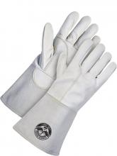 Bob Dale Gloves & Imports Ltd 60-1-1720-L - Gander TIG Welding Glove Grain White Goatskin - Kevlar® Sewn