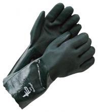 Bob Dale Gloves & Imports Ltd 99-1-914 - Coated PVC Double Dipped Gauntlet Green 14 in