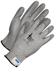 Bob Dale Gloves & Imports Ltd 99-1-9740-8 - Seamless Knit Dyneema  Cut Resistant Grey Polyurethane Palm