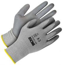 Bob Dale Gloves & Imports Ltd 99-1-9770-10 - Grey 18G Cut Resistant Seamless Knit HPPE w/ Grey PU Palm
