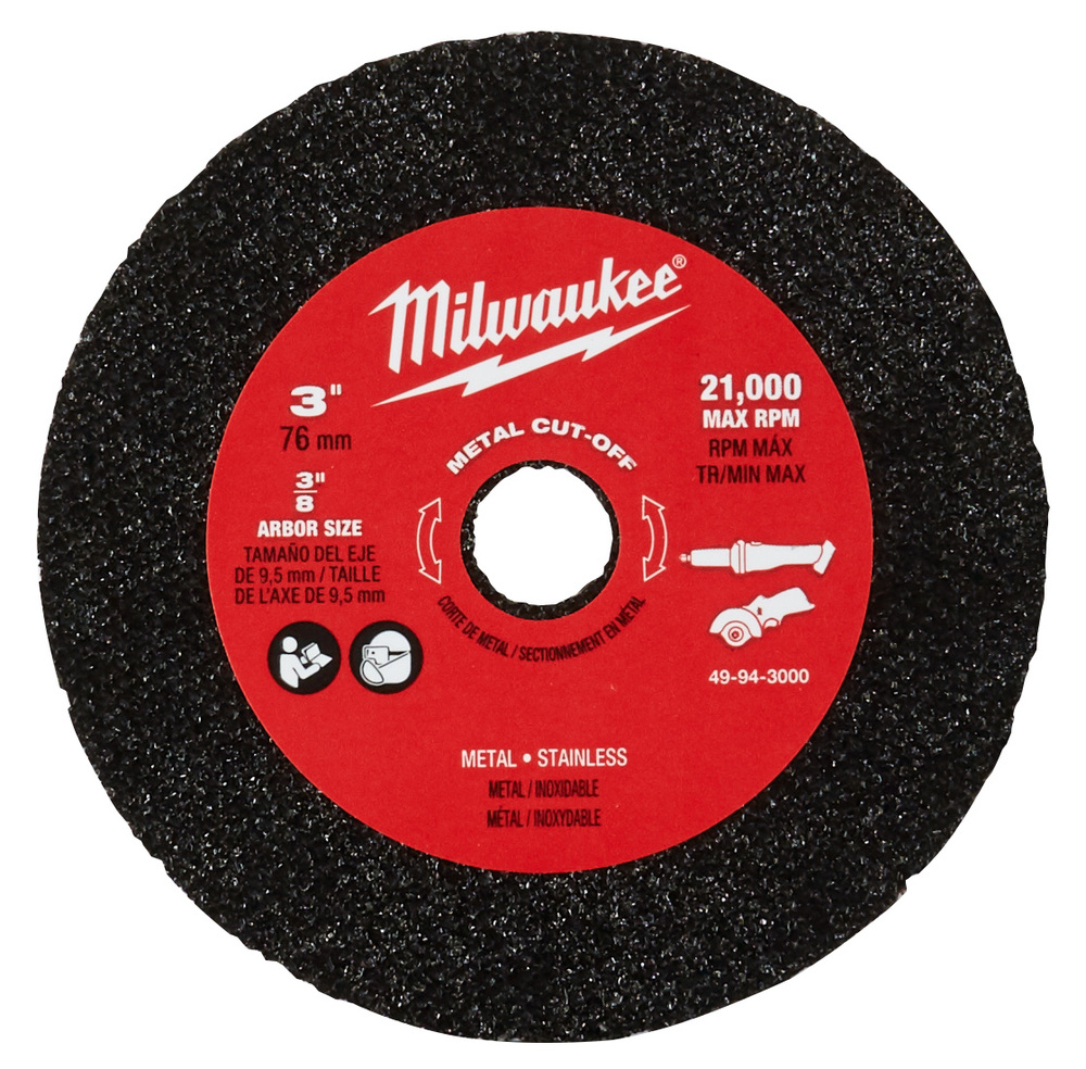3 in. Metal Cut Off Wheel 3 pk<span class=' ItemWarning' style='display:block;'>Item is usually in stock, but we&#39;ll be in touch if there&#39;s a problem<br /></span>