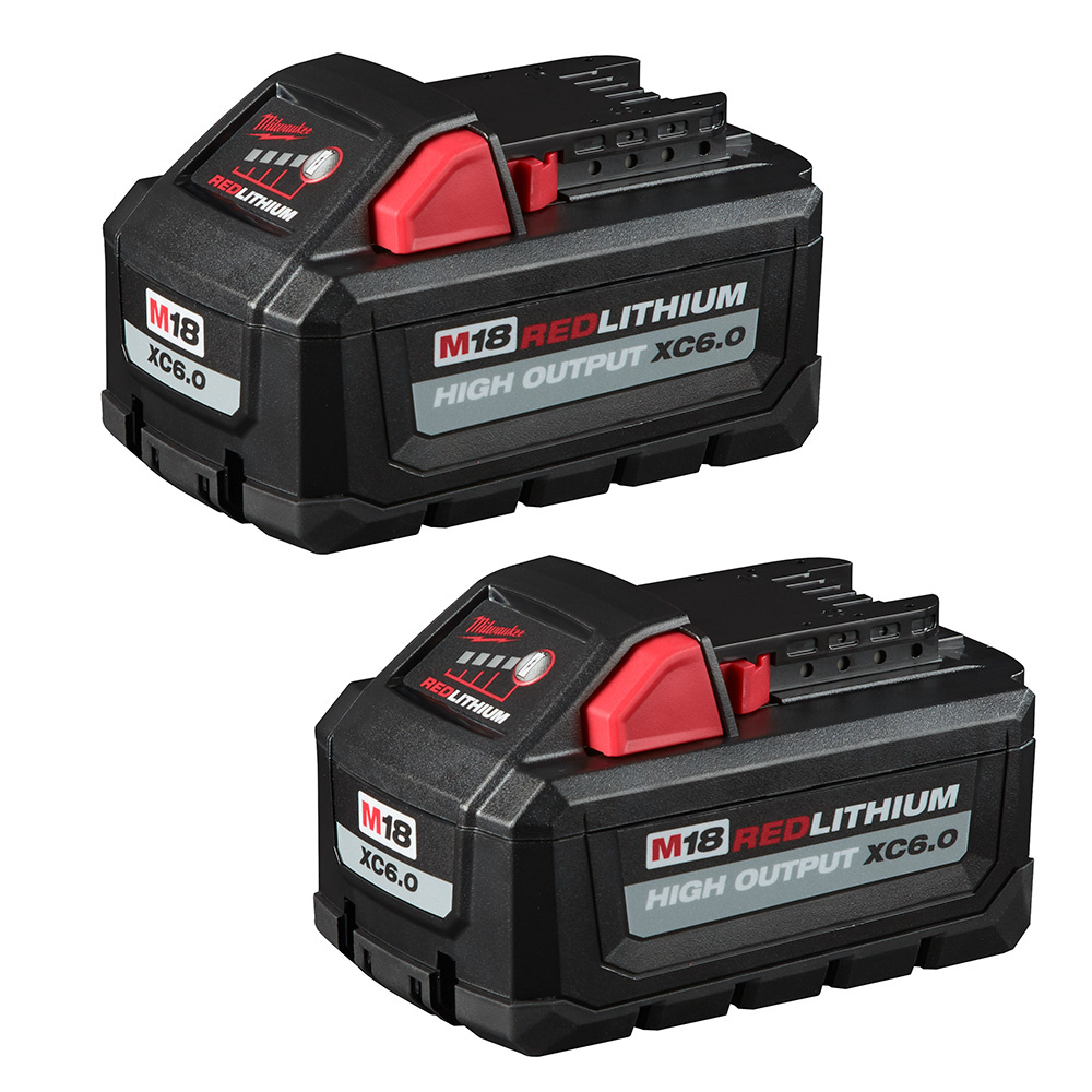 M18™ 6.0Ah Battery Pack (2 Piece)<span class=' ItemWarning' style='display:block;'>Item is usually in stock, but we&#39;ll be in touch if there&#39;s a problem<br /></span>