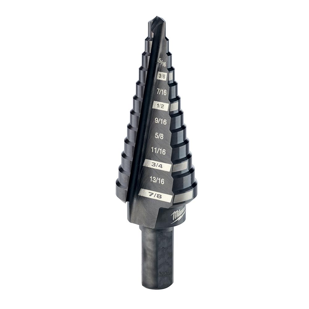 #4 Step Drill Bit, 3/16 in. - 7/8 in. x 1/16 in.<span class=' ItemWarning' style='display:block;'>Item is usually in stock, but we&#39;ll be in touch if there&#39;s a problem<br /></span>