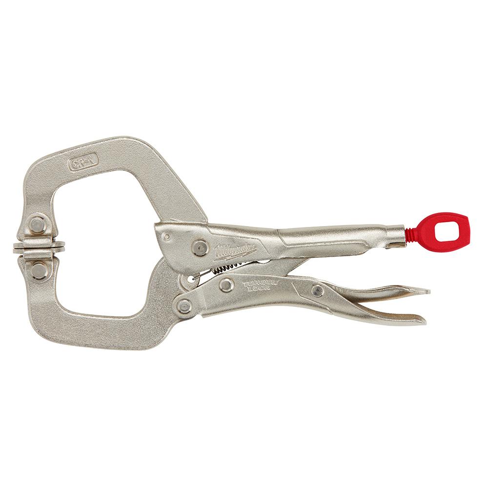 6 Inch TORQUE LOCK™ Locking C-Clamp With Swivel Jaws<span class=' ItemWarning' style='display:block;'>Item is usually in stock, but we&#39;ll be in touch if there&#39;s a problem<br /></span>