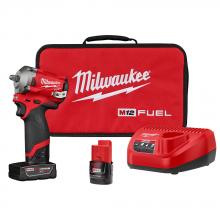 Milwaukee 2554-22 - M12 FUEL™ Stubby 3/8 in. Impact Wrench Kit