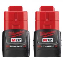 Milwaukee 48-11-2411 - M12™ REDLITHIUM™ 1.5Ah Compact Battery Pack (2 Piece)
