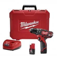 Milwaukee 2408-22 - M12™ 3/8 in. Hammer Drill/Driver Kit