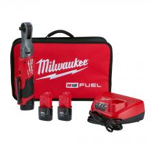 Milwaukee 2557-22 - M12 FUEL™ 3/8 in. Ratchet 2 Battery Kit