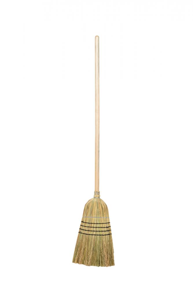 Corn broom for warehouse, 4-sew and wire band, wood handle, Garant<span class=' ItemWarning' style='display:block;'>Item is usually in stock, but we&#39;ll be in touch if there&#39;s a problem<br /></span>