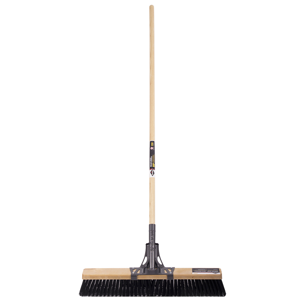 Push broom, 24&#34;, rough surface, wood hdle, lh, Garant Pro<span class=' ItemWarning' style='display:block;'>Item is usually in stock, but we&#39;ll be in touch if there&#39;s a problem<br /></span>