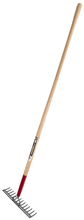 Garant GCR14 - Level rake, double back, 14 tines, wood handle