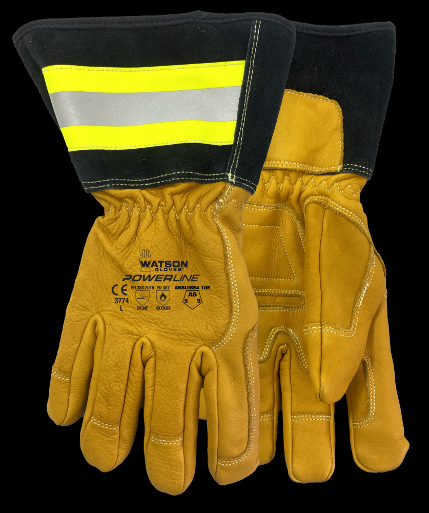 POWERLINE A6 FULLGRAIN COW REFLECTIVE DOUG CUFF UTILITY - L<span class=' ItemWarning' style='display:block;'>Item is usually in stock, but we&#39;ll be in touch if there&#39;s a problem<br /></span>