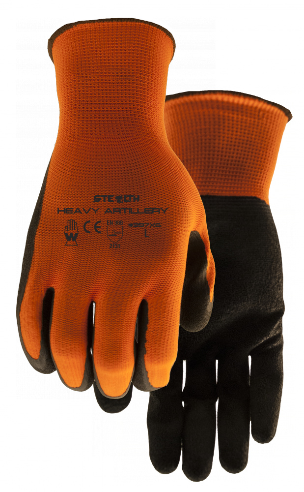 STEALTH HEAVY ARTILLERY CRINKLE LATEX HI VIS 6 PACK COATED - L<span class=' ItemWarning' style='display:block;'>Item is usually in stock, but we&#39;ll be in touch if there&#39;s a problem<br /></span>