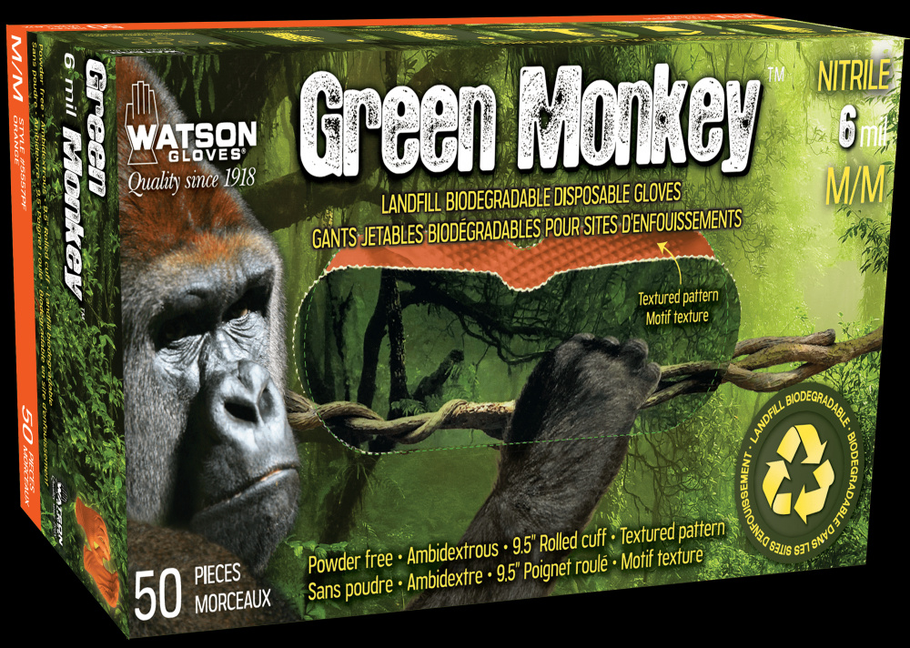GREEN MONKEY RECLAIM 6 MIL NITRILE DIAMOND GRIP DISPOSABLE - L<span class=' ItemWarning' style='display:block;'>Item is usually in stock, but we&#39;ll be in touch if there&#39;s a problem<br /></span>