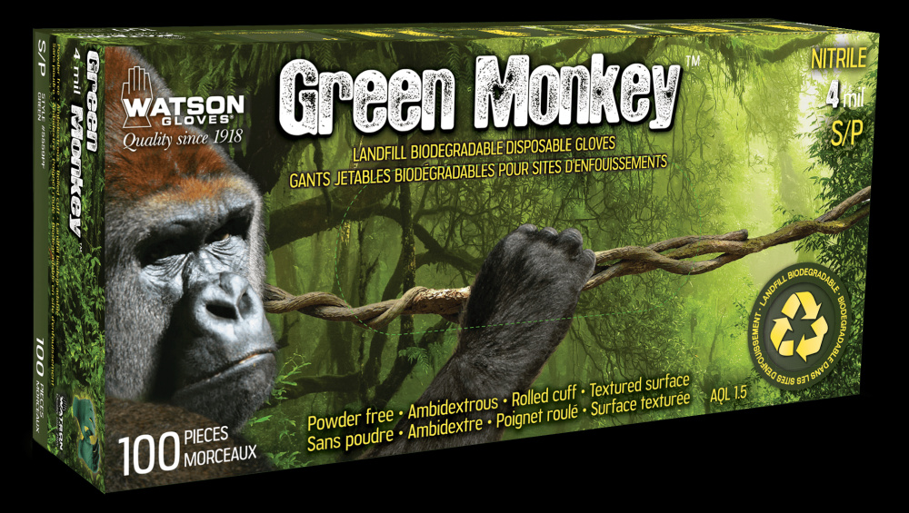 GREEN MONKEY RECLAIM 4 MIL NITRILE DISPOSABLE - XXL<span class=' ItemWarning' style='display:block;'>Item is usually in stock, but we&#39;ll be in touch if there&#39;s a problem<br /></span>