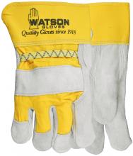 Watson Gloves 1050 - TWO TIMER PREMIUM HEAVY SPLIT COWHIDE DOUBLE PALM COMBO