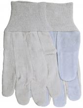 Watson Gloves 3250 - LEATHER FACE ECONOMY GRADE SPLIT COW COTTON DRILL BACK