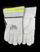 Watson Gloves 3776-M - MEAT HOOK FULLGRAIN COW REFLECTIVE 3 INCH CUFF UTILITY - M