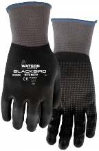 Watson Gloves 395-L - STEALTH BLACKBIRD 15GG FULL DIP NITRILE - LG
