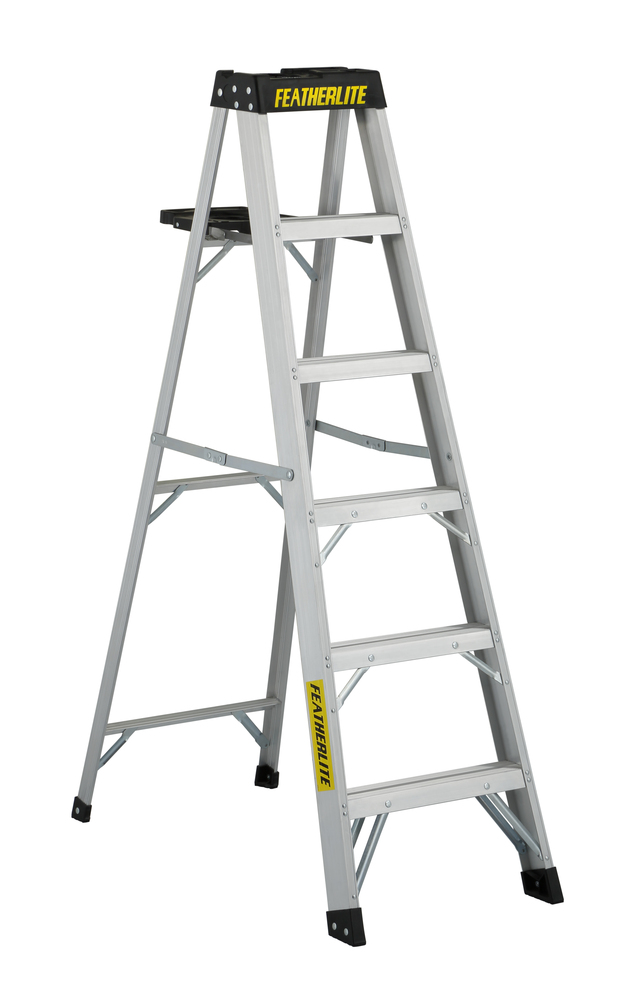 6 Aluminum Step Ladder Type IA 300 Load Capacity lbs 3406