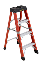 Louisville Ladder Corp 6804-AA - 4' Fiberglass Step Ladder Type IAA 375 Load Capacity (lbs)