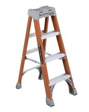 Louisville Ladder Corp FS1504 - 4' Fiberglass Step Ladder, Type IA, 300 lb Load Capacity