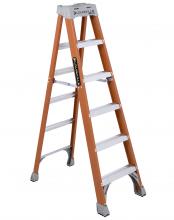 Louisville Ladder Corp FS1506 - 6' Fiberglass Step Ladder, Type IA, 300 lb Load Capacity