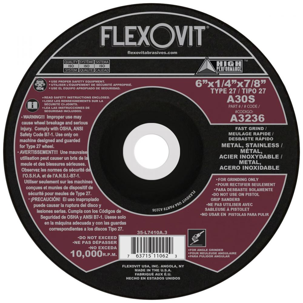 DEPRESSED CENTER GRINDING WHEEL<span class=' ItemWarning' style='display:block;'>Item is usually in stock, but we&#39;ll be in touch if there&#39;s a problem<br /></span>