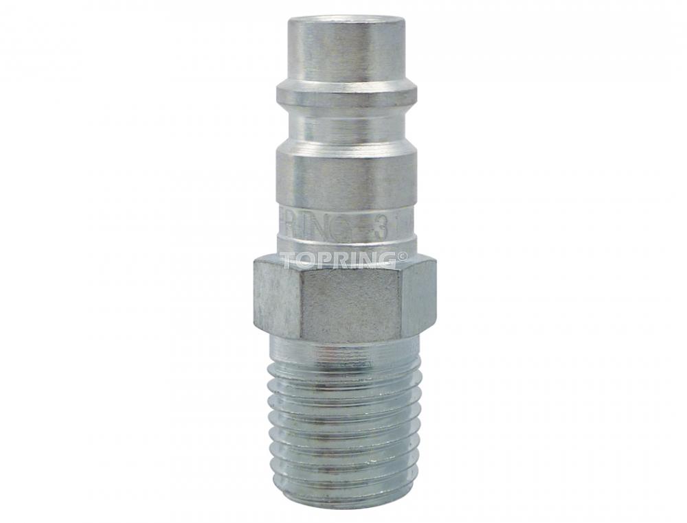 Ultraflo 7.8 mm Steel Coupler Plug 1/4 (M) NPT (10-Pack)<span class=' ItemWarning' style='display:block;'>Item is usually in stock, but we&#39;ll be in touch if there&#39;s a problem<br /></span>