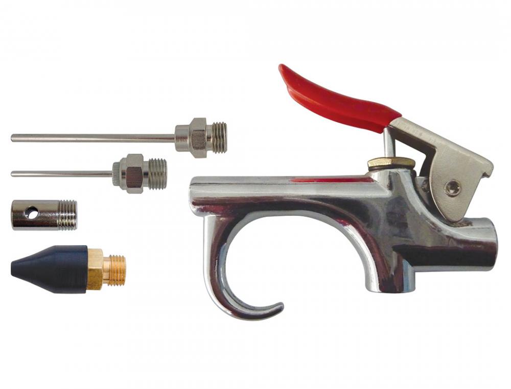 Blow Gun 1/4 NPT With 4 Nozzles<span class=' ItemWarning' style='display:block;'>Item is usually in stock, but we&#39;ll be in touch if there&#39;s a problem<br /></span>